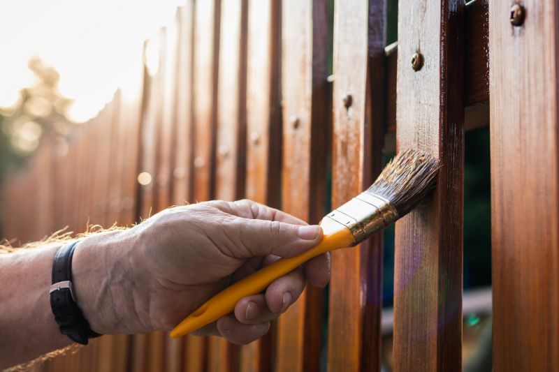 Fence Staining Process
